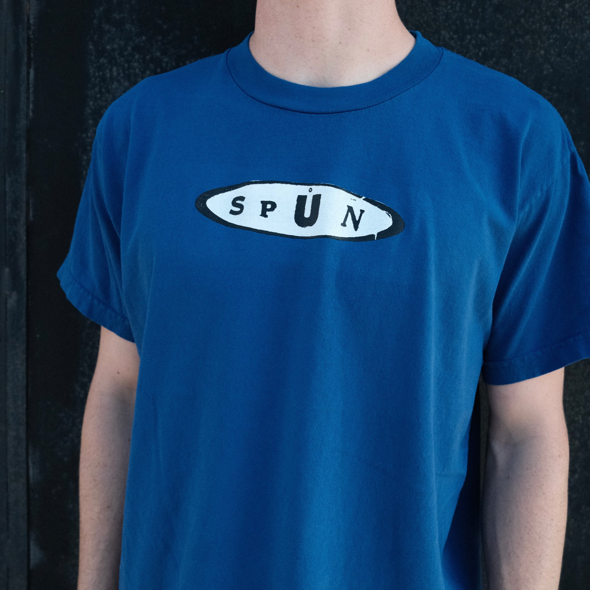 SPUN OVAL T : COBALT BLUE