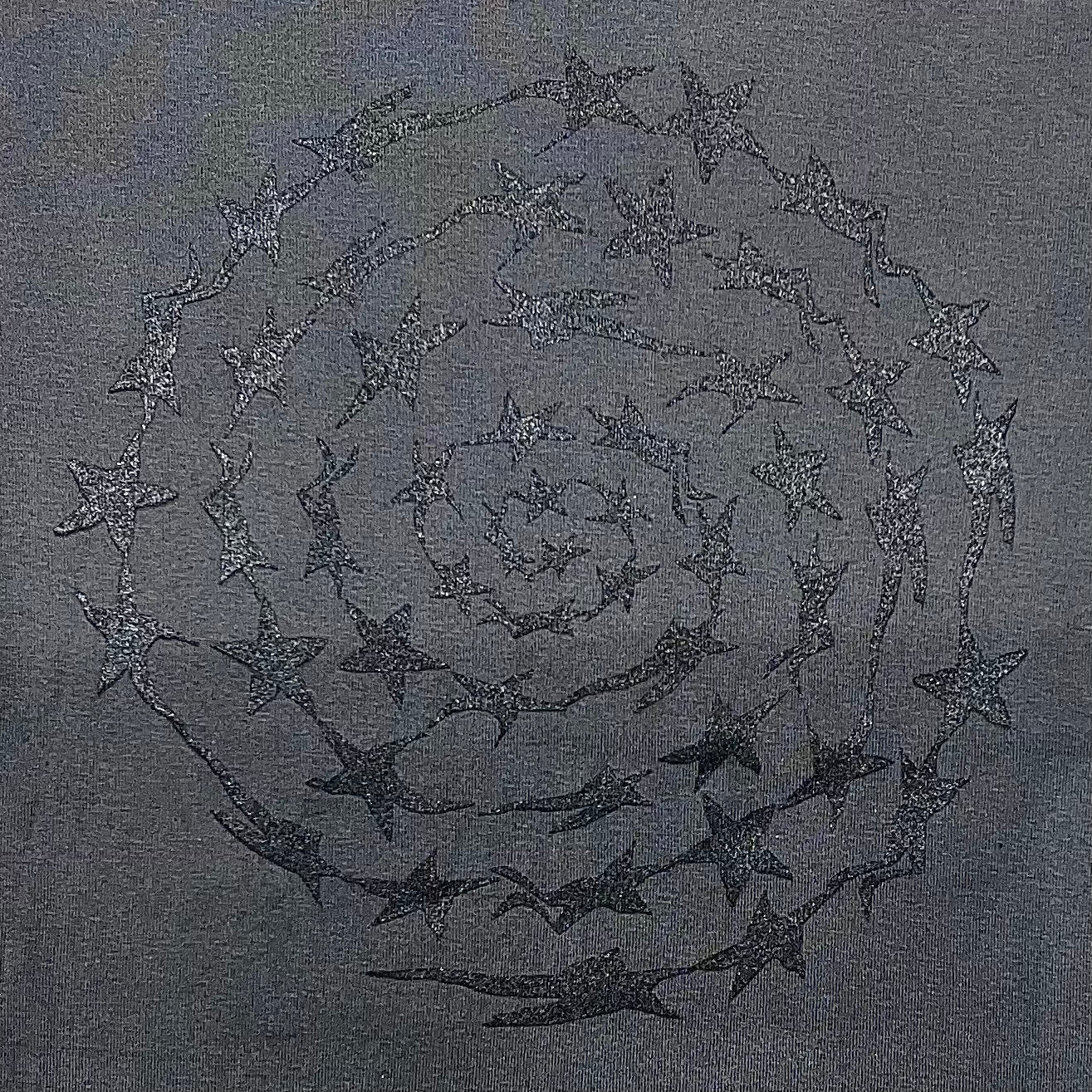 WARPED STARS SPIRAL T : BLK