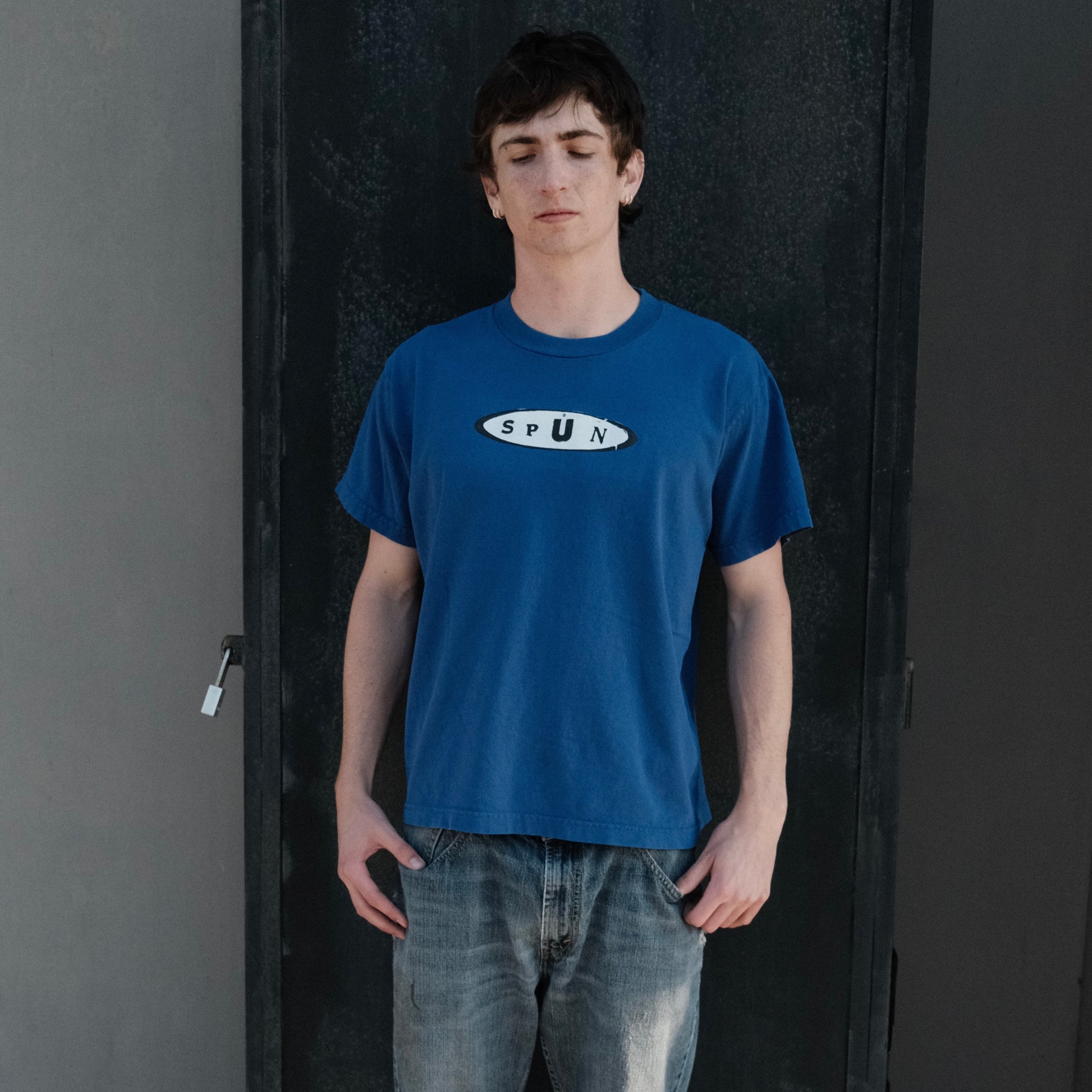 SPUN OVAL T : COBALT BLUE