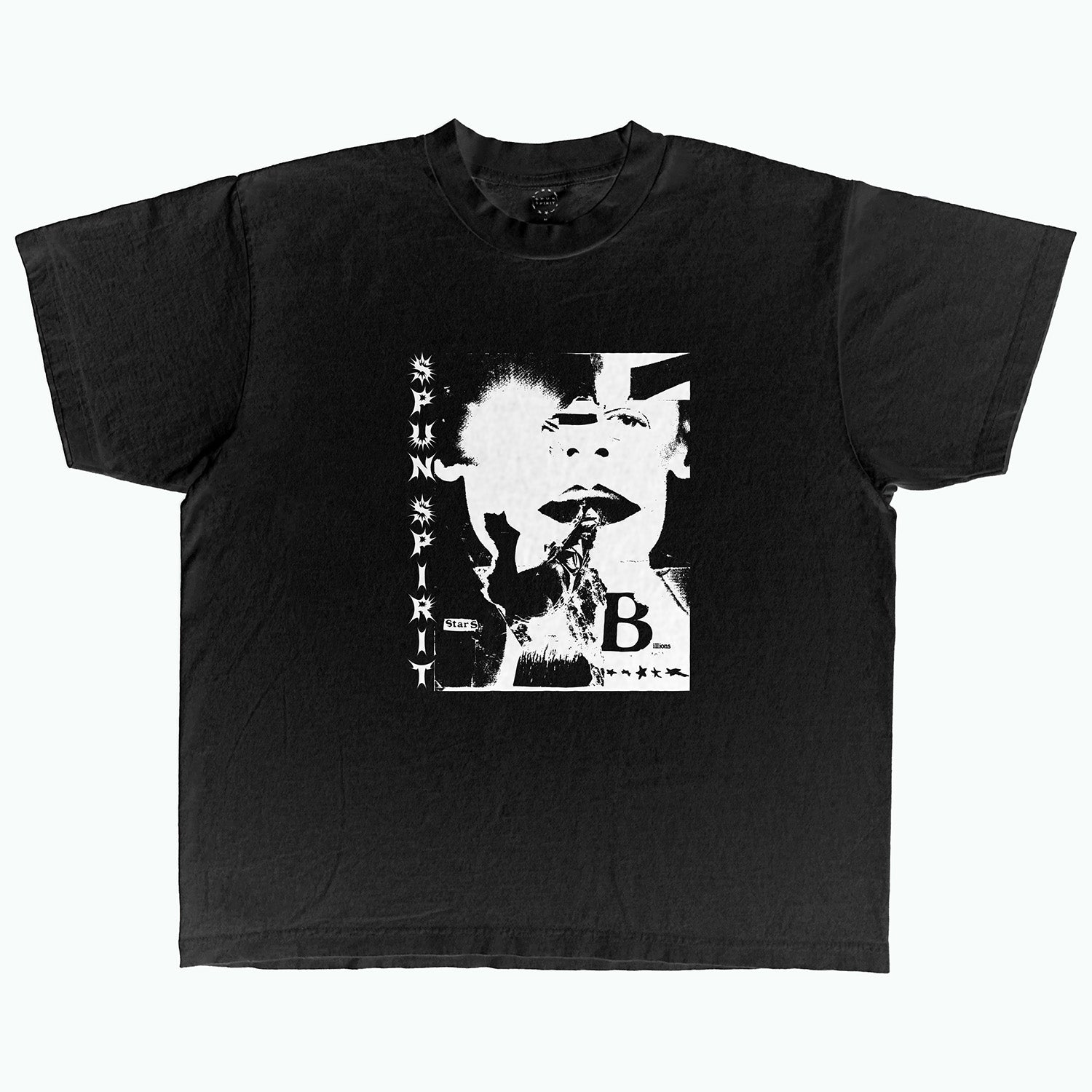 BILLIONS COLLAGE HEAVY WEIGHT T SHIRT:BLK