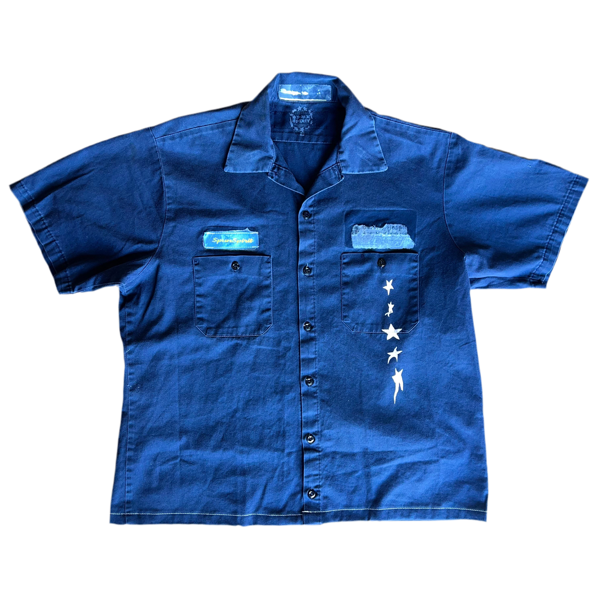 1:1 RWW COTTON CROPPED DRK NVY : L