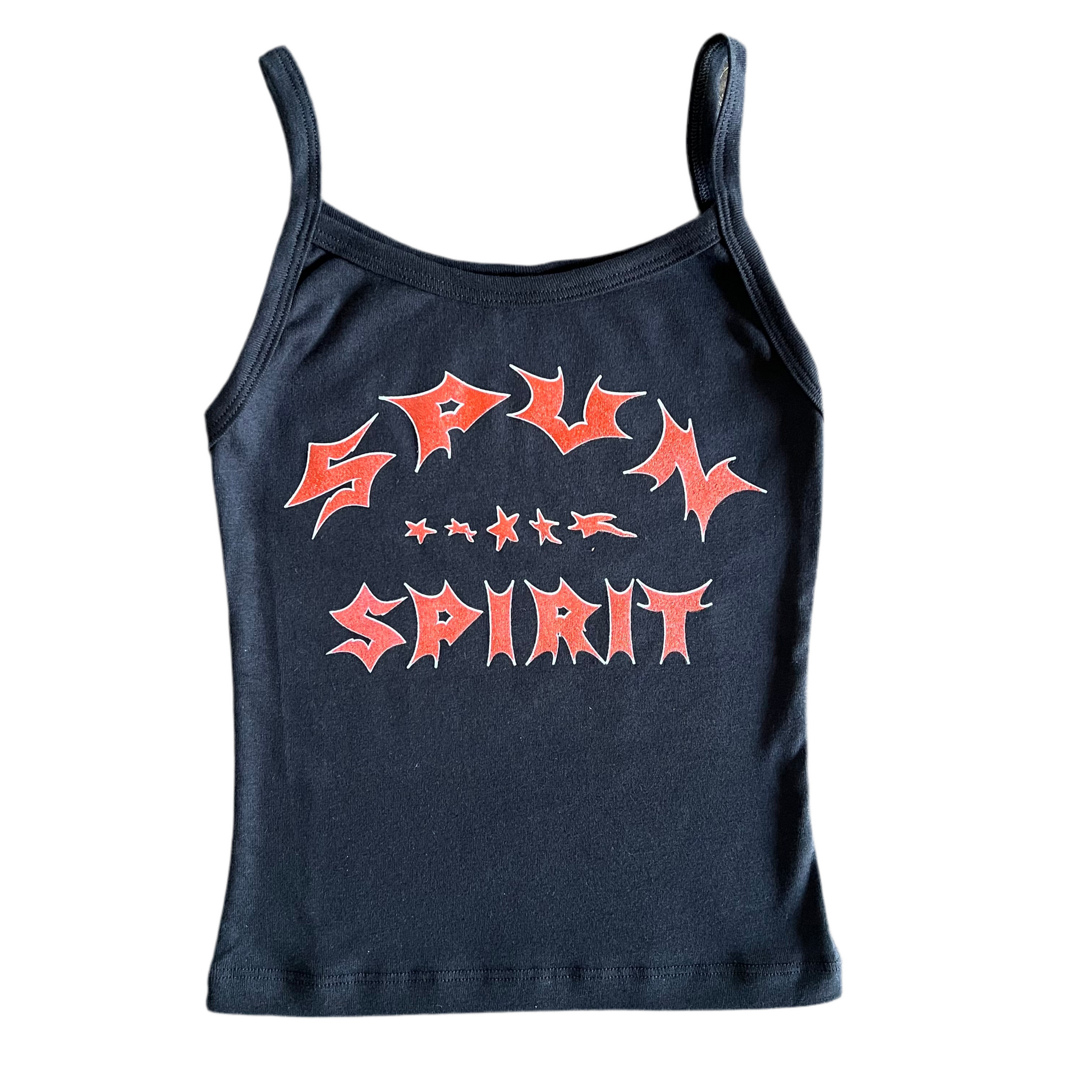 VARSITY CAMI : BLK