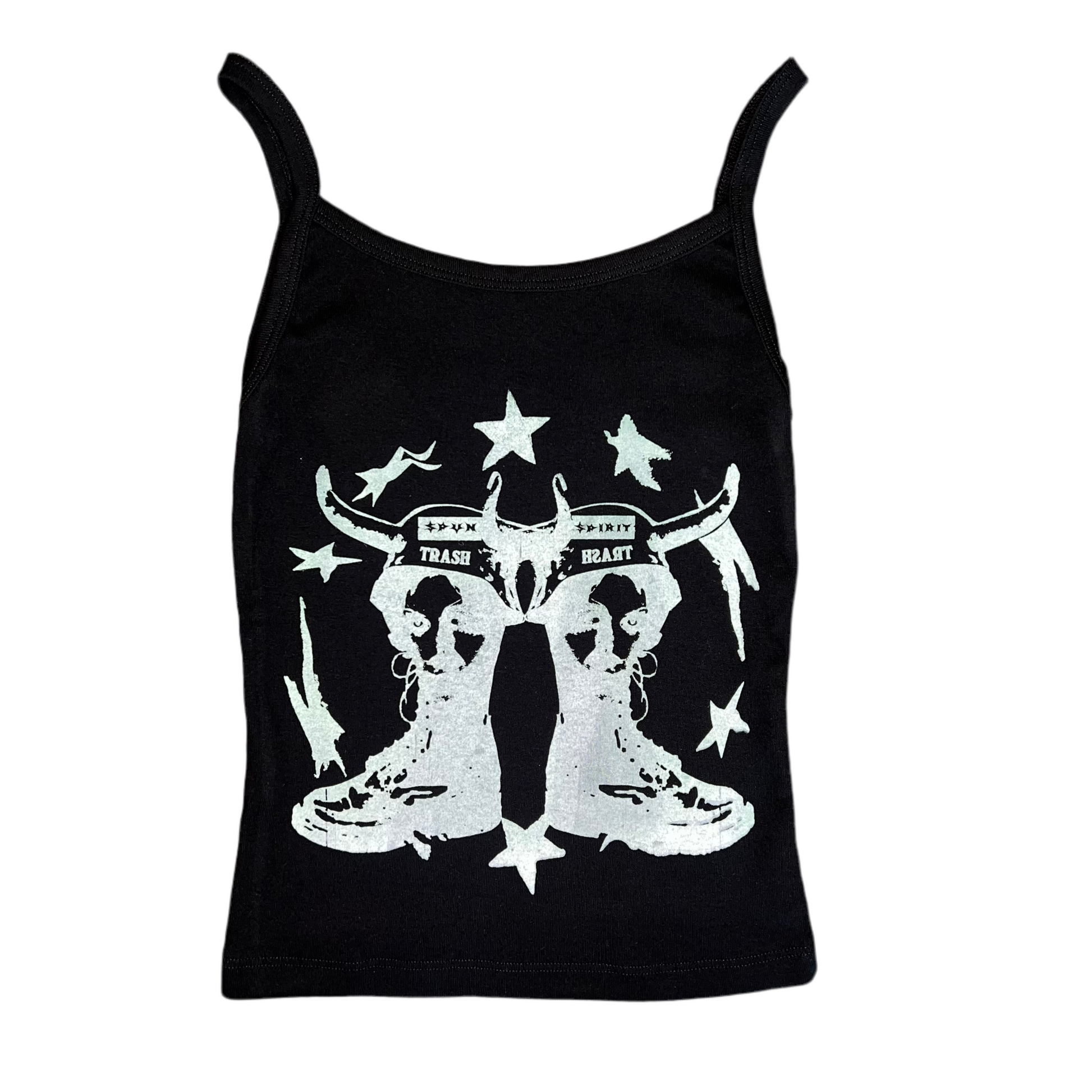 BOOT HEAD CAMI : BLK