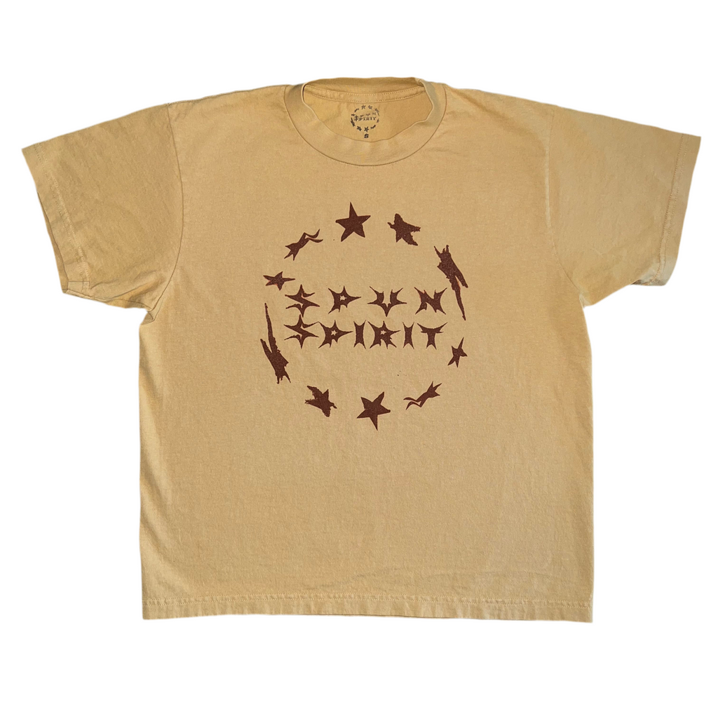WARPED STARS CIRCLE SCRIPT : YELLOW