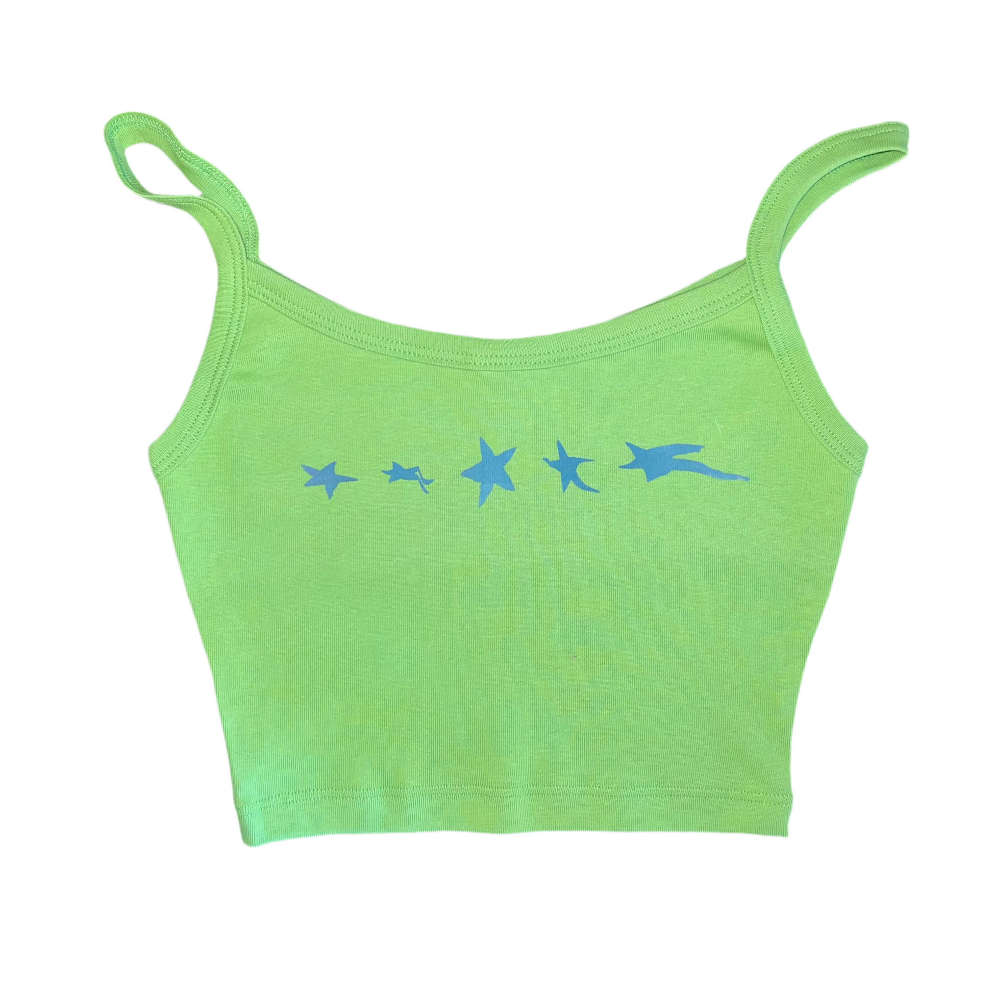 WS CROP CAMI : GREEN