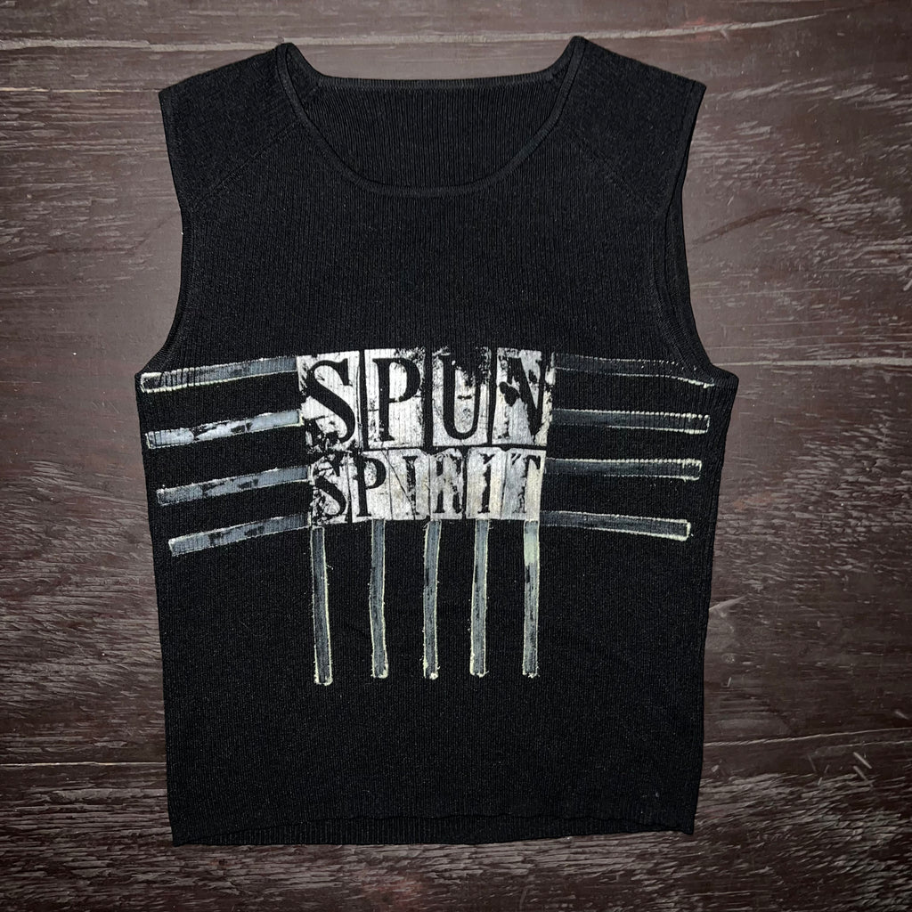 1:1 PRINT RIB KNIT VEST