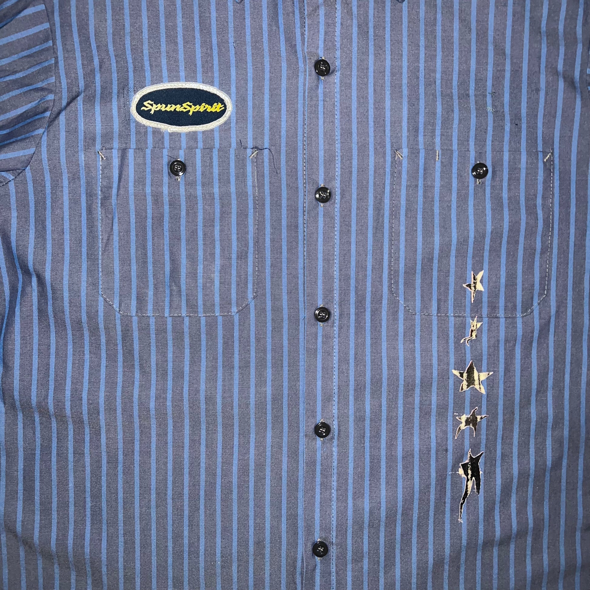 1:1 RWW STRIPE PATCH WARPED STARS : LS : L