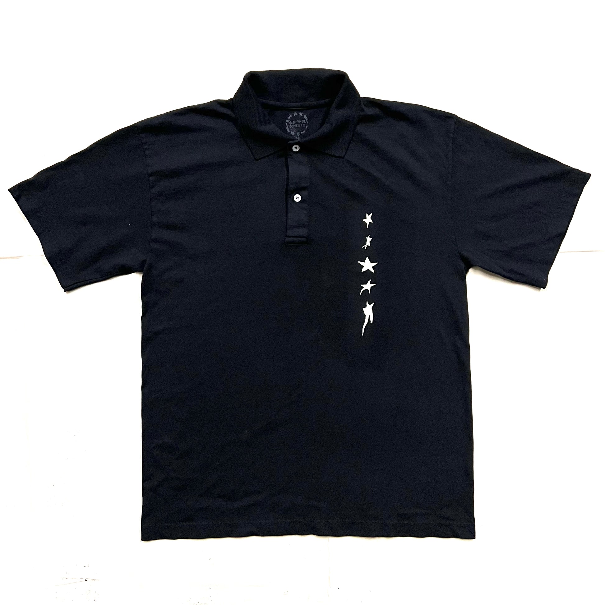 SS POLO WARPED STARS : BLK