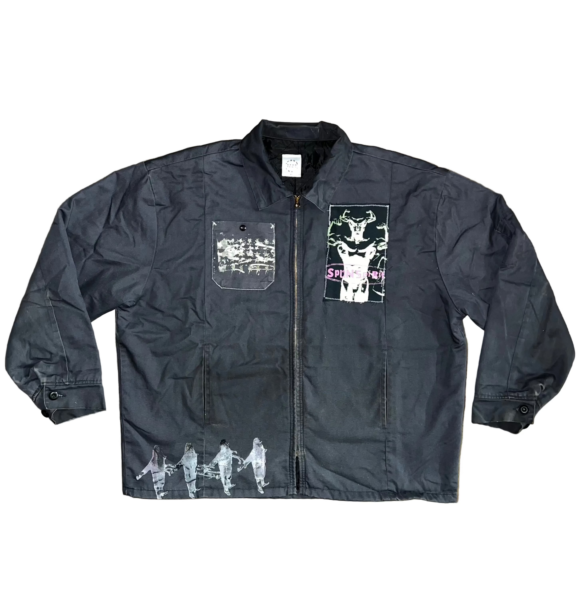 1:1 RWW GREY POCKET PATCH JACKET : XL