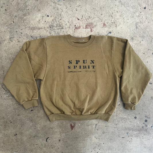 STENCIL HEAVYWEIGHT CREW SWEATER : OLIVE