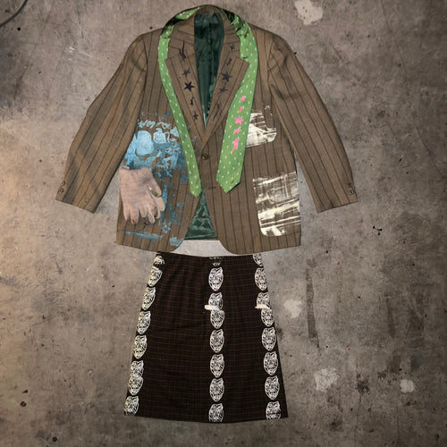 1:1 BLAZER + SKIRT + TIE