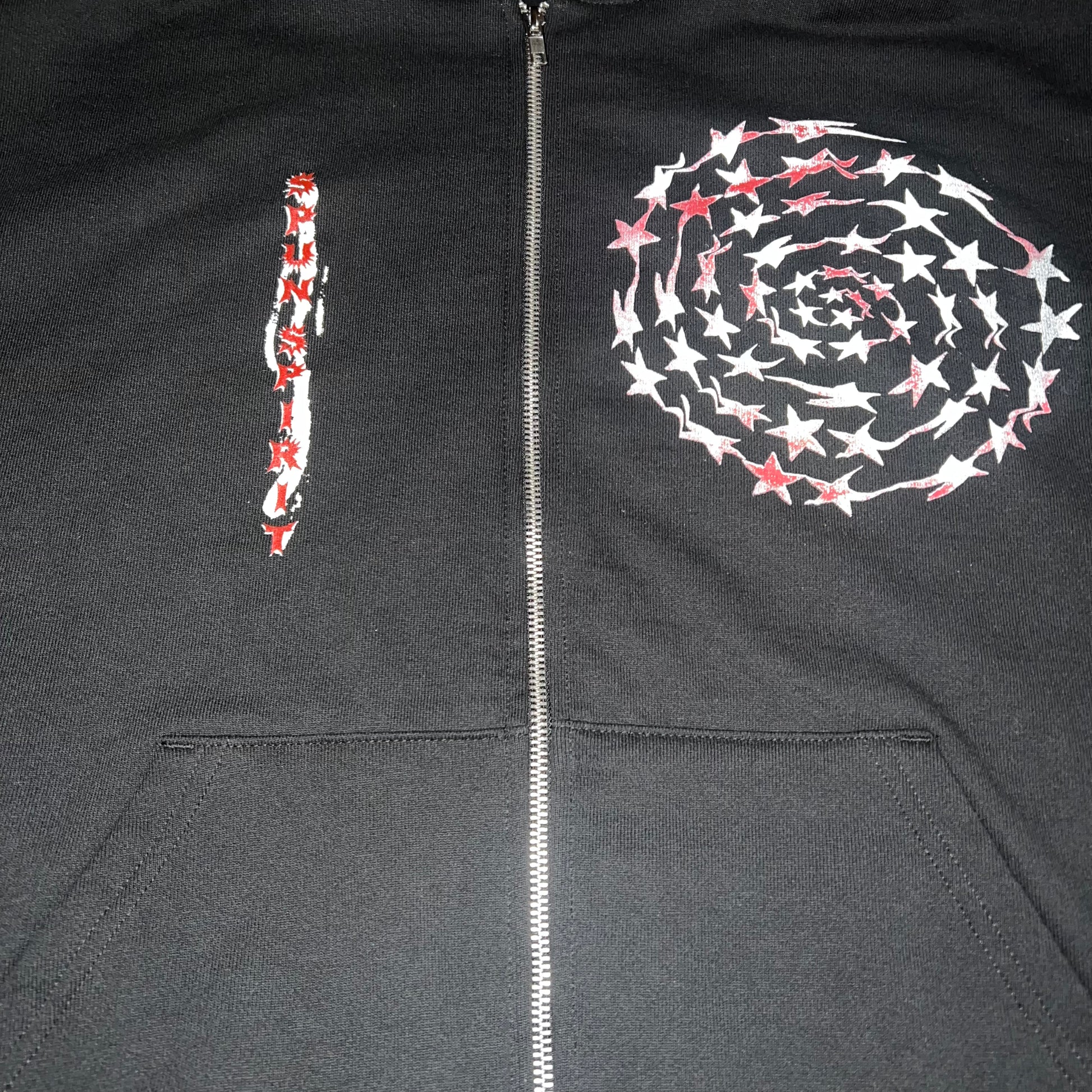 1:1 PRINT HVY WEIGHT ZIP HOODIE: M