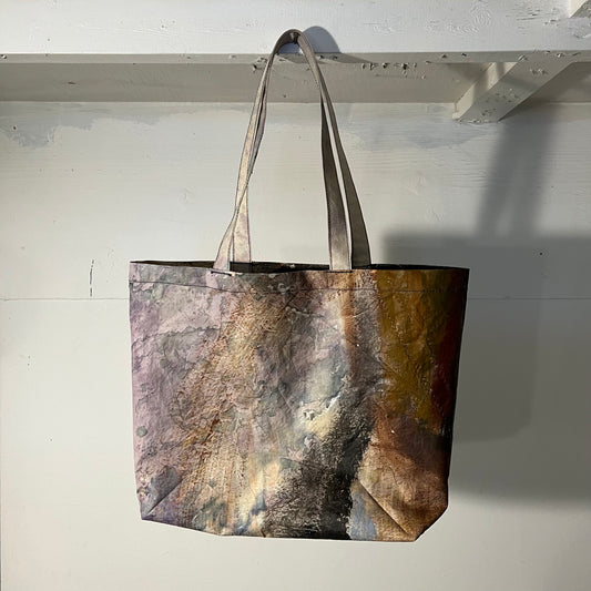 HAND PAINTED RECYCLED SAIL TOTE #5