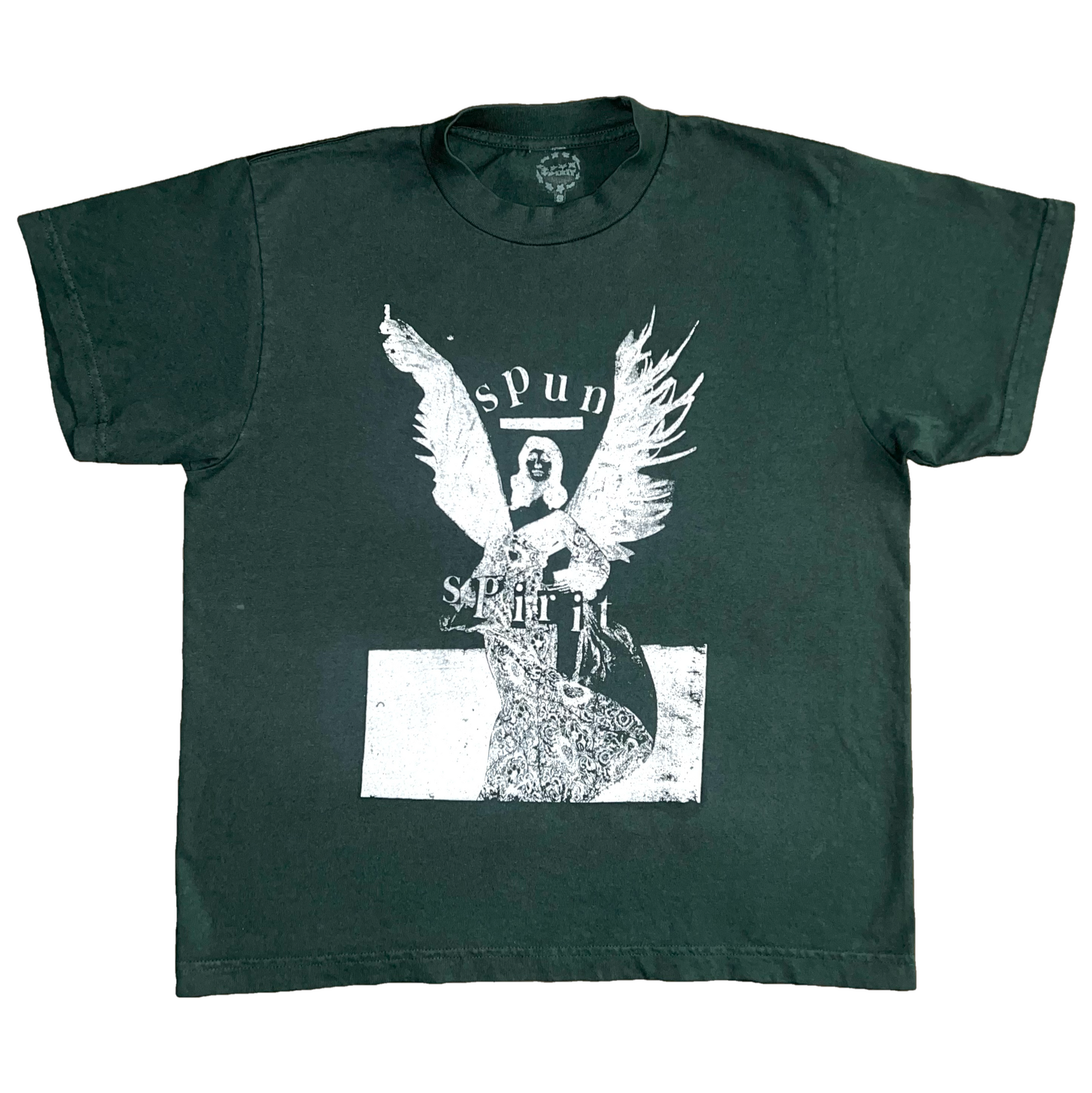 SPUN ANGEL COLLAGE : DARK GRN