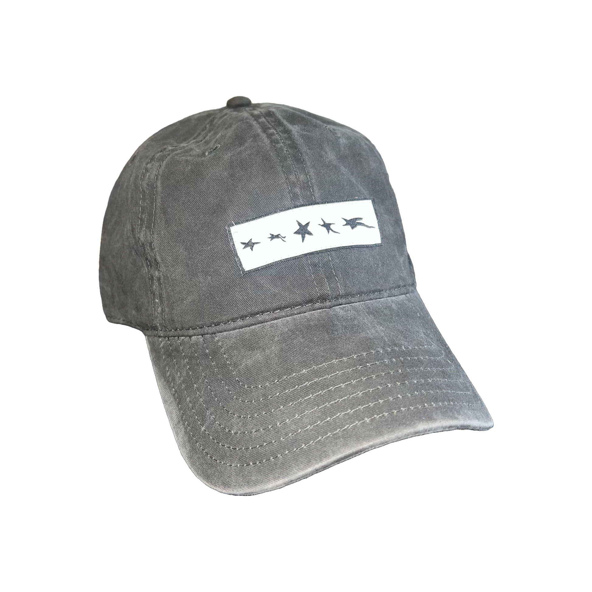 WARPED STARS PATCH CAP : WASHED BLK